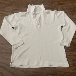 Babycottons White Polo Shirt with Navy Trim